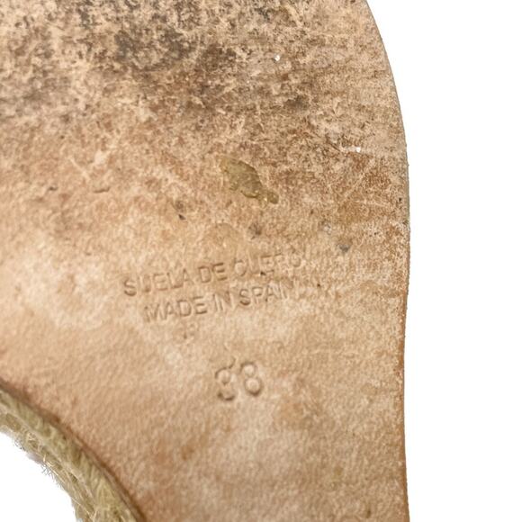 Roger Vivier Cordella Espadrille Wedge Slingback Sandals size 38 / US7-7.5 - Picture 15 of 16